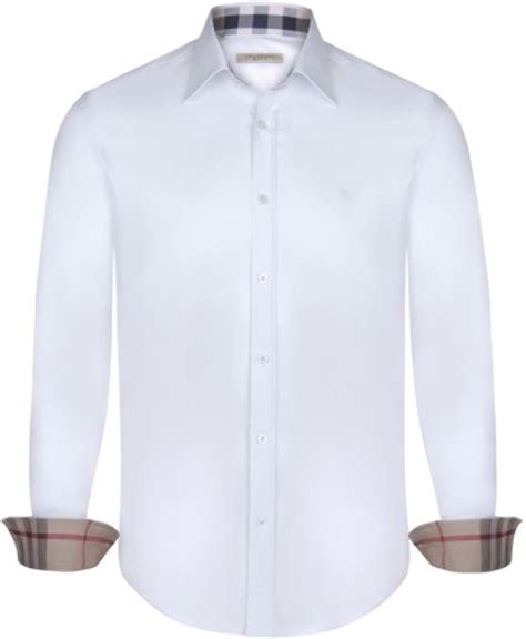 burberry plain white shirt|all white burberry shirt.